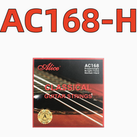 Alice AC168 Classical Guitar Strings Set Silver-Plated Copper Nano Polishing Coating Wound Core Custom Logo Nylon Plastic