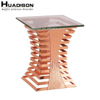 Huadison Fournitures de Restauration Nouveau Design Support de Thé de l'Après-midi Luxueux, Élévateurs de Buffet Or Rose pour Présentation Alimentaire