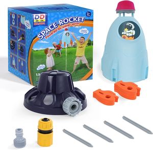 Arroseur d'eau d'extérieur Rocket Design pour enfants-Jouet d'été amusant pour la cour, la piscine et le jardin. - Product Image 3