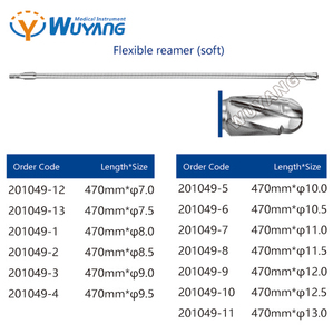 Alesatore Flessibile Medico di Alta Qualità in Acciaio Inossidabile Wuyang Medical, Alesatore Flessibile per Ossa Grandi, Alesatore Ortopedico per Ossa - Product Image 2