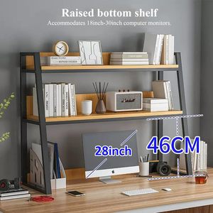 Ký túc xá bàn hutch thang máy tính để bàn Kệ sách 2 tầng Máy tính để bàn tủ sách bàn hutch Top chỉ bàn tổ chức kệ - Product Image 5