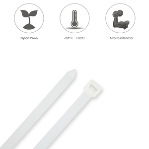 สายรัดเคเบิลไนลอน 100% สีธรรมชาติ 9.0 x 780 มม. (บรรจุ 100 ชิ้นต่อถุง) - Product Image 4