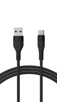 Cable USB Tipo-C Flexible de Silicona de 1M con Conductor de Cobre Puro para Teléfonos Móviles - Carga Rápida de 3A y Transferencia de Datos