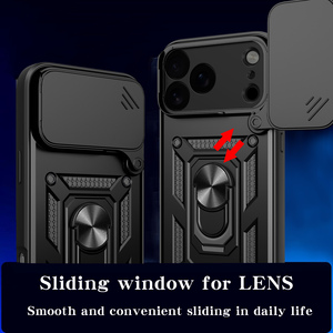 <span class=keywords><strong>Coque</strong></span> de protection d'objectif en TPU et PC avec anneau métallique et cache coulissant pour <span class=keywords><strong>iPhone</strong></span> 17 Air 16 15 14 13 12 11 Pro Max <span class=keywords><strong>SE</strong></span> X XR Max 8 7 6 Plus - Product Image 2