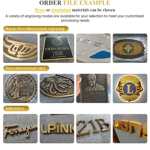 Tùy Chỉnh Brass Nhôm Wayfinding Biển Tấm Biểu Tượng Tùy Chỉnh UV In Căn Hộ/Nhà Tên Số Cửa Tấm Cho Kinh Doanh Khách Sạn - Product Image 5