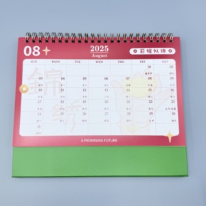 2026 High Quality Customized Size Offset Paper &amp; Cardboard Desk Calendar with Hot Stamping and <strong>Full</strong> Coloring - Product Image 4