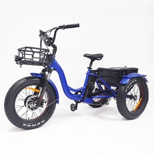 Vélo cargo électrique ebike vélo électrique à 3 roues tricycle électrique à gros pneus entraînement avant 750w/1000w vélo de livraison électrique Suron - Product Image 6
