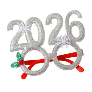Wolfun 2026 New Modern Carbon Fiber Christmas Decorative Glasses Adult Children Gifts Holiday Supplies Party Creative - Product Image 4
