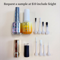 Flacon de vernis gel vide de 16 ml, étiquette privée, flacon en verre pour ongles, forme cylindrique, pour l'emballage des produits de nail art