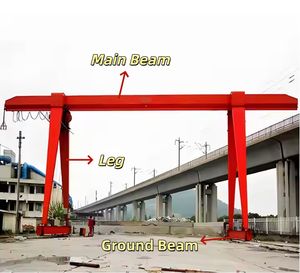 เครนโครงเหล็ก MH แบบ 5 ตัน พร้อมรอกไฟฟ้า สำหรับใช้งานภายในและภายนอกอาคาร เหมาะสำหรับงานก่อสร้างใหม่ ฟาร์ม อุตสาหกรรม ควบคุมระยะไกล 3-10 เมตร - Product Image 5