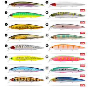 Leurres de pêche personnalisables en gros D1, leurres artificiels durs flottants 160mm/30g, leurres de pêche en eau salée coulants 160mm/32g - Product Image 5