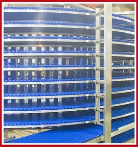 Spiral Cooling Conveyor For Bread Toast Cake