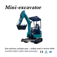 Mini-excavatrice à prix fabricant 3,5 tonnes CE EPA Moteur Kubota Nouvelle pelle sur chenilles 2 tonnes 1 tonne Petite mini-excavatrice agricole