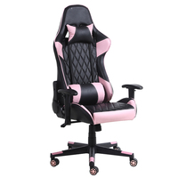 Chaise de Gaming Pliable en Cuir avec LED pour PC et Bureau, Style Racing, Hauteur Réglable (4 Positions) avec Vérin à Gaz, Idéale pour le Dropshipping – Prix Abordable