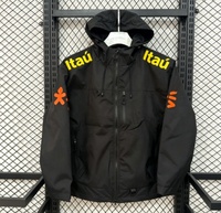 Veste coupe-vent légère imperméable du Brésil avec protection anti-UV et évacuation de l'humidité, séchage rapide, respirante, en 100 % polyester