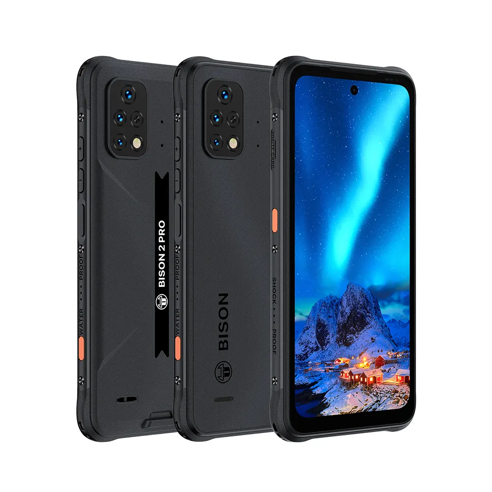 Original novo UMIDIGI BISON 2 Android 11 cartão dual SIM 3G 4G smartphone câmera de 48MP 6GB + 128GB 6150mAh telefones celulares de 6,5 polegadas