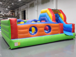 <span class=keywords><strong>Château</strong></span> gonflable de qualité commerciale avec toboggan, parcours d'obstacles extérieur, maison de saut pour enfants - Product Image 3