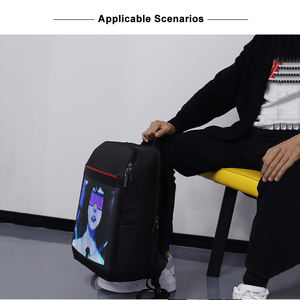 Sac à dos LED avec écran, fournisseur en gros, promotion lumineuse, sac à dos publicitaire mobile, coque rigide, écran HD, sac à dos LED pour l'école - Product Image 5