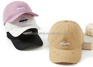 Casquettes de golf de haute qualité en gros avec logo brodé en relief, réglables avec boucle arrière en métal et plastique, style Dad Hat - Product Image 6