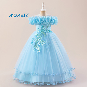 MQATZ Robes d'Anniversaire Multicouches pour Filles, <span class=keywords><strong>Robe</strong></span> <span class=keywords><strong>de</strong></span> Soirée Princesse Bouffante pour <span class=keywords><strong>Enfants</strong></span>, Vente Chaude ALP-0031 - Product Image 2