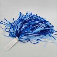 Joylit Vente en gros Logo personnalisé promotionnel Cheer Leading Pompom Tinsel Cheer Leading Team Pom Poms avec poignée de doigt