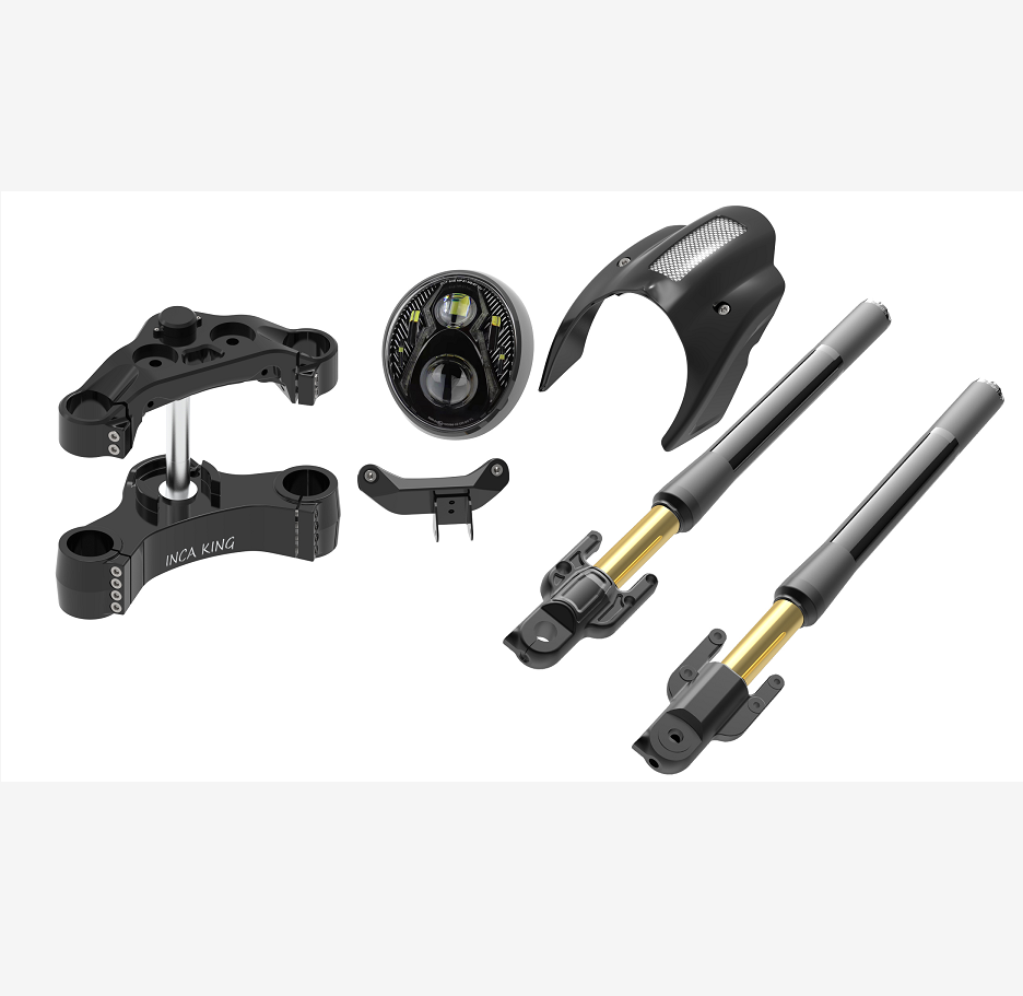 INCA изготовления на заказ мотоцикл приспособления аксессуар OEM ног на голову демпфирования передняя вилка комплект для врод Dyna Low rider Softail18-21