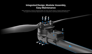 Conjunto de Motor y ESC PWM CAN Dual para UAV Modular E8, para Drones de Trabajo Pesado - Product Image 4