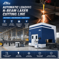 Ligne de découpe laser à haute puissance FINCm 20kw 30KW avec convoyeur de chargement automatique pour le traitement de grands profilés en acier