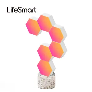 Hexagonal quantum lights rgb 6 pcs lifesmart cololight smart light