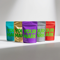 Sac en mylar holographique en plastique imprimé sur mesure emballage alimentaire à l'épreuve des enfants à haute barrière sacs zip-lock pour collation et bonbons