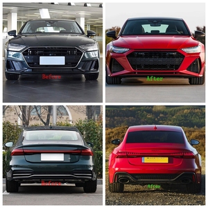 ชุดแต่งกันชนหน้า/หลังสไตล์ <span class=keywords><strong>RS</strong></span> สำหรับ <span class=keywords><strong>Audi</strong></span> A7 S7 RS7 พร้อมช่องตัดสำหรับไฟตัดหมอก วัสดุ PP รุ่นปี 2019-2024 - Product Image 5