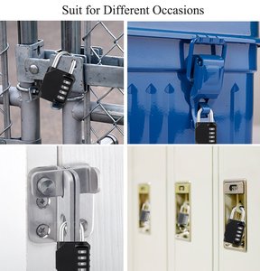AJF Light Duty Digital 4-Digit Code Safety <strong>Gym</strong> Lock Combination <strong>Padlock</strong> 79x43x21mm - Product Image 6