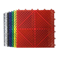 Module de tapis de sol en plastique pour lave-auto antidérapant Plaque de grille de sol à emboîtement Grille de drainage pour lave-auto pour magasin 4S