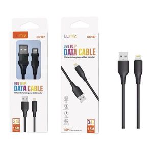 Câble de données USB vers IP Lumiz 1,5 m 3,4 A pour charge rapide et transfert - Product Image 1