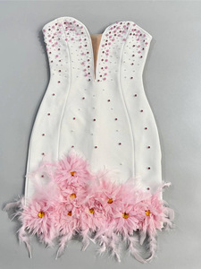 <span class=keywords><strong>Robe</strong></span> <span class=keywords><strong>de</strong></span> <span class=keywords><strong>soirée</strong></span> <span class=keywords><strong>courte</strong></span> Bettergirl 2026, nouvelle collection, faite à la main, avec paillettes roses et plumes, dos nu, <span class=keywords><strong>moulante</strong></span>, sexy, <span class=keywords><strong>blanche</strong></span>, pour <span class=keywords><strong>soirée</strong></span> - Product Image 4