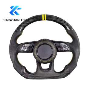 Volante de Fibra de Carbono con Luces LED para <span class=keywords><strong>Audi</strong></span> <span class=keywords><strong>A1</strong></span> A3 A4 A5 A6 A7 C5 C6 C7 C7.5 C8 B6 B7 B8 B8.5 B9 Gb 8v 8p B10 RS5 RS6 RS7 S5 S6 S7 - Product Image 4