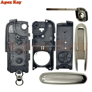 ปลอกหุ้มกุญแจรถยนต์พับได้รีโมทพับได้3ปุ่มสำหรับ Bentley Mulsanne hurtling GT Spur Continental FOB - Product Image 3