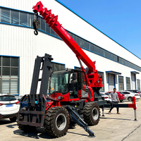 Petite grue mobile populaire de levage de grue hydraulique de chariot élévateur de cross-country pour la boîte de vitesse de moteur de marchandises de levage