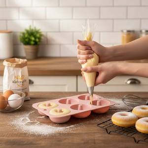 Molde de Silicona de Alta Calidad con 6 Cavidades, Ecológico, Certificado LFGB, Apto para Alimentos, para Hornear Pasteles y Muffins - Product Image 5