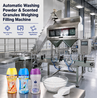 Machine de remplissage et de scellage automatique pour poudre à lessiver, détergent, granulés, épices, sucre, sel en bouteille