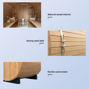 ساونا برميل-أطقم ساونا خارجية لشخص واحد من الشركة المصنعة في الصين أفضل معدل فعال - Product Image 2