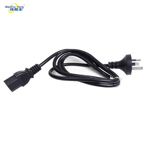Cable de Alimentación de 3 Pines, Aislamiento de PVC XLPE, Cable de Aluminio y Cobre, Cables Eléctricos Domésticos, Enchufe Metálico, 250V, Cable para Computadora IEC - Product Image 6