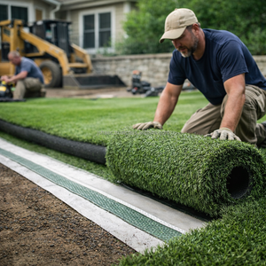 Césped Sintético de Alta Densidad, Duradero y de Larga Duración, de 20-60 mm, para Campos de Fútbol Profesionales, de Bajo Mantenimiento, Resistente al Agua, Calidad Alemana - Product Image 5
