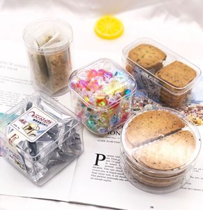 Tùy Chỉnh OEM Kẹo Tráng Miệng Trường Hợp Lưu Trữ Sô Cô La Rõ Ràng Bánh Biscuit Bao Bì Nhựa Cooki Hộp Bao Bì - Product Image 5