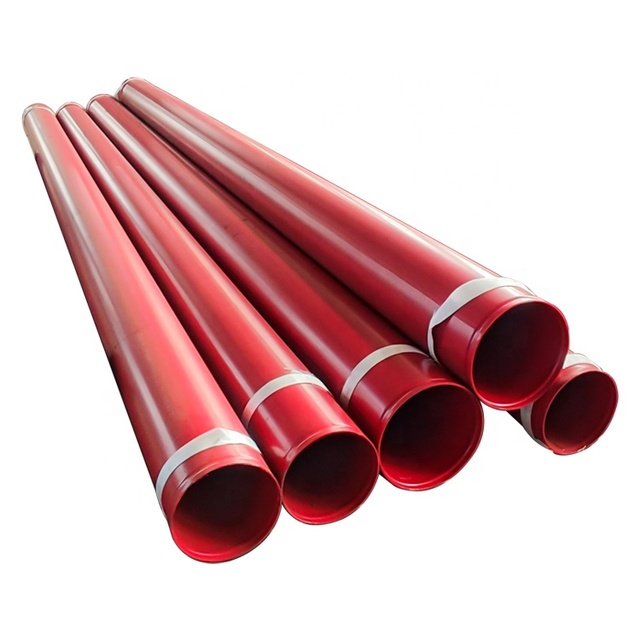 UL Fire Fighting ERW Steel Pipes with RAL3000 Epoxy Powder Coating Outside