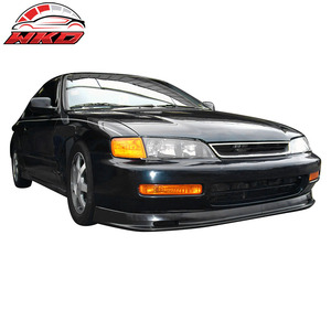 Spoiler de pare-chocs avant style Mugen en PU non peint, 2 pièces, haute qualité, compatible avec Honda Accord 96-97, accessoire extérieur. - Product Image 2