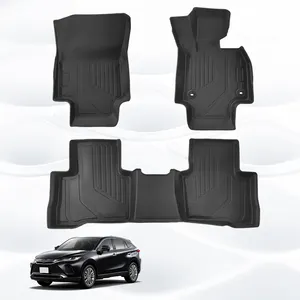 RAV4 RHD All-Weather Floor Mats TPE Material Trunk Accessories With Cyberpunk Design Style Compatible With Car Models