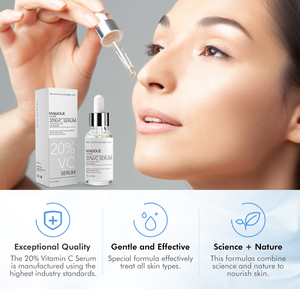Private Label Anti-età idratante schiarente viso organico 20% vitamina <span class=keywords><strong>C</strong></span> siero siero di acido ialuronico - Product Image 6