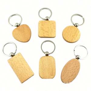 Llavero de Madera con Grabado Láser y Logotipo Personalizado, Regalo Empresarial, Souvenir, Regalo Promocional al por Mayor, Cadena para Llaves - Product Image 1