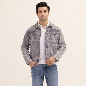 Wholesale Affordable Prices High Quality Men <b>Denim</b> Jackets Street Wear Breathable Best <b>Material</b> Made Men <b>Denim</b> Jackets - Product Image 1